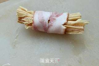 【荷美尔培根试用】腐竹培根卷的做法步骤:5
