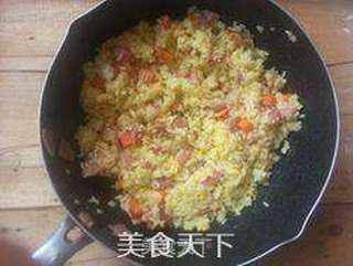 【荷美尔试用报告】培根菠萝炒饭的做法步骤:9