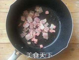 【荷美尔试用报告】培根菠萝炒饭的做法步骤:6