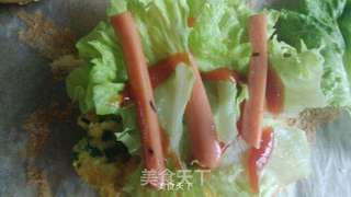 鸡蛋火腿汉堡的做法步骤:9