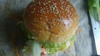 鸡蛋火腿汉堡的做法步骤:11