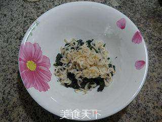 虾皮菜芯干汤的做法步骤：2