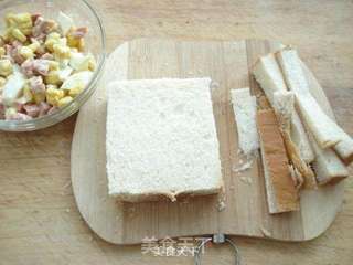 【丘比系列产品试用报告】玉米沙拉三明治的做法步骤:6