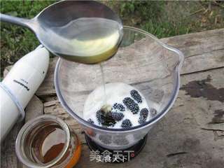 蜂蜜桑果奶昔的做法步骤:3