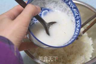 【绿豆薏仁酒酿】:巧用面包机做酒酿的做法步骤:9
