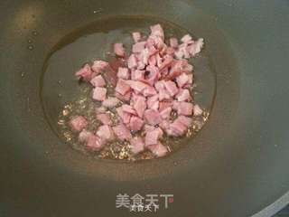 【荷美尔】培根杂蔬炒饭的做法步骤:2