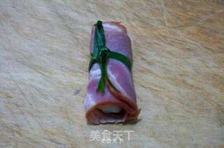 玉带培根山药卷的做法步骤:7