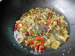 香辣酸菜肉片的做法步骤:7