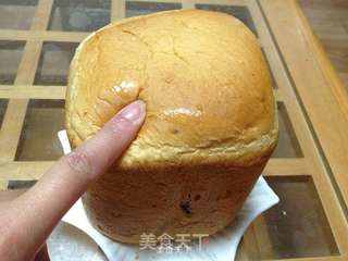面包机版葡萄干面包!的做法步骤:13