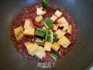 菠萝咕老豆腐的做法步骤:3