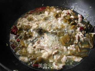 香辣酸菜肉片的做法步骤:8