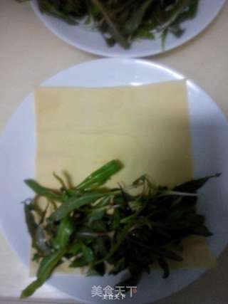 苣荬菜卷的做法步骤:9