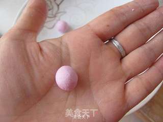 健康彩色水果小圆子的做法步骤:8