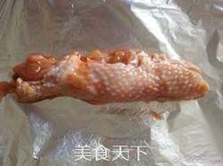 叉烧鸡腿卷的做法步骤:7