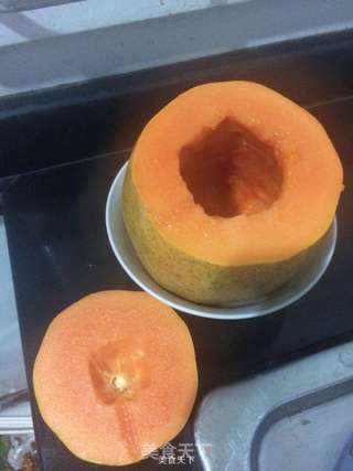 木瓜椰浆牛奶冻的做法步骤:2