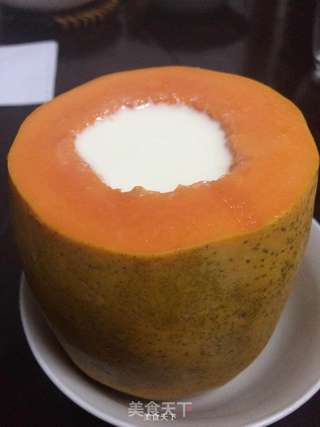 木瓜椰浆牛奶冻的做法步骤:6