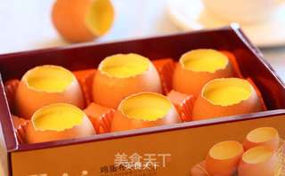 鸡蛋壳布丁的做法步骤:13