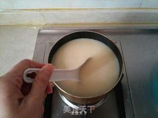 莲子豆浆布丁的做法步骤:5