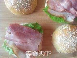 双层培根鸡蛋汉堡的做法步骤:9