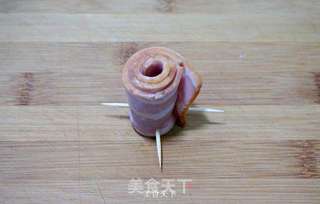 荷美尔培根玫瑰花的做法步骤:4