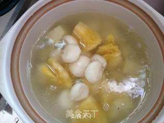 酸酸甜甜红薯菠萝汤的做法步骤:7