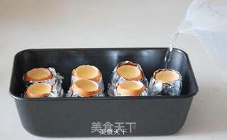 鸡蛋壳布丁的做法步骤:10