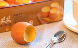 鸡蛋壳布丁的做法步骤:12