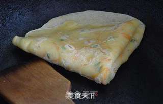 新侬生态柴鸡蛋试用报告——快手早餐鸡蛋饼的做法步骤:11