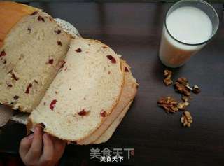 奶香蔓越莓吐司的做法步骤:12