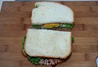 黑胡椒培根煎蛋三明治的做法步骤:6