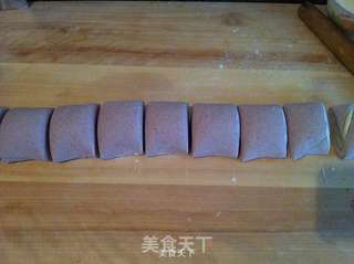 紫甘蓝双色馒头的做法步骤：14