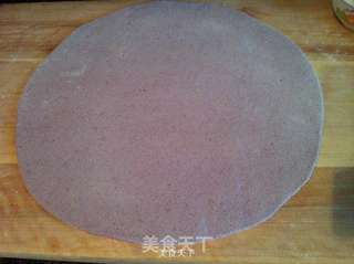 紫甘蓝双色馒头的做法步骤：10