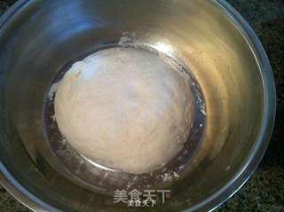 紫甘蓝双色馒头的做法步骤:8