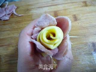 【培根“美”味“大”不同】—母亲节培根玫瑰芦笋花的做法步骤:12