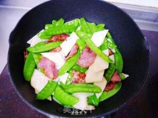 培根春笋荷兰豆的做法步骤:10