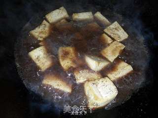 黑椒豆腐的做法步骤:5