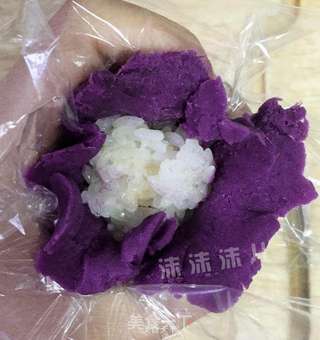 紫薯糯米茶巾绞的做法步骤:9