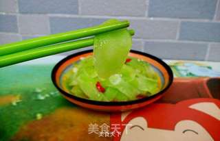 清炒酒糟莴笋的做法步骤:8