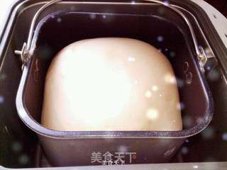 淡粉玫瑰花面包的做法步骤:5