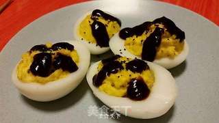 黑椒汁魔鬼蛋的做法步骤:6
