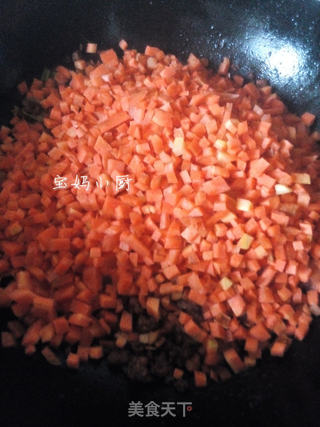 肉末胡萝卜炒熏干的做法步骤:6