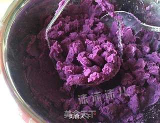 紫薯糯米茶巾绞的做法步骤:4