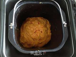 面包机版枸杞切片面包的做法步骤:7