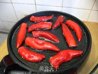 酿红椒的做法步骤:6