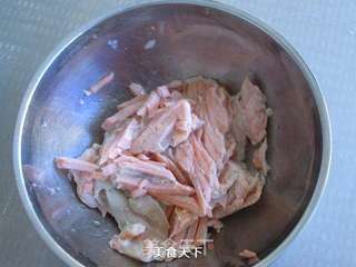 三文鱼口袋三明治的做法步骤:3