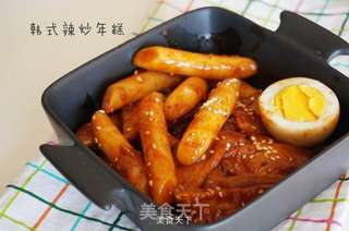 15分钟韩式辣炒年糕的做法步骤:8