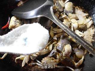 香炒白玉蟹的做法步骤:7