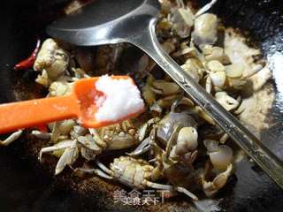 香炒白玉蟹的做法步骤:8