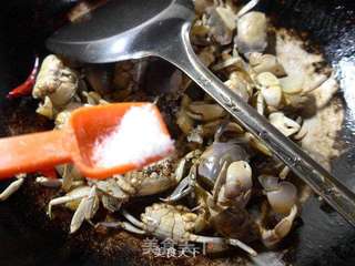 香炒白玉蟹的做法步骤:9