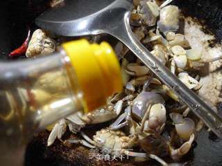 香炒白玉蟹的做法步骤:6
